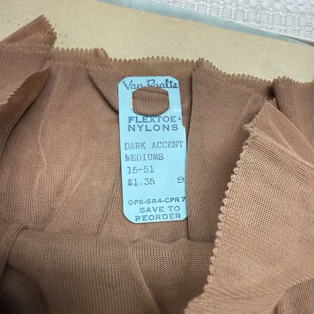 3 Pairs‎ Vtg 50s VAN RAALTE Nylon Hose Stockings 9 Seams Cuban Heel New Old Box